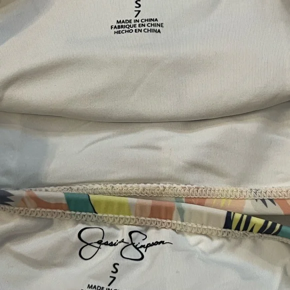 Jessica Simpson Floral Kids Swim Set 2 piece bikini Swimsuit Size Small 7 - Picture 6 of 8